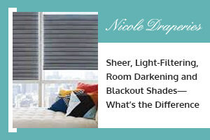 Sheer, Light-Filtering, Room Darkening and Blackout Shades—What’s the Difference